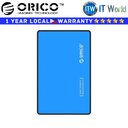 Orico Hard Drive HDD Enclosure 2588US3-V1 2.5" SATA 3.0 USB 3.0 5Gbps (Blue)