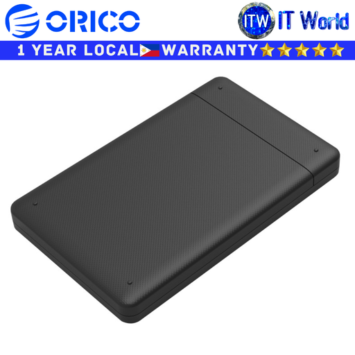 [2577U3-V1-BK-EP-HW (BLACK)] Orico Hard Drive HDD Enclosure 2577U3 Black 2.5&quot; SATA 3.0 USB 3.0 5Gbps (2577U3-BK-BP)