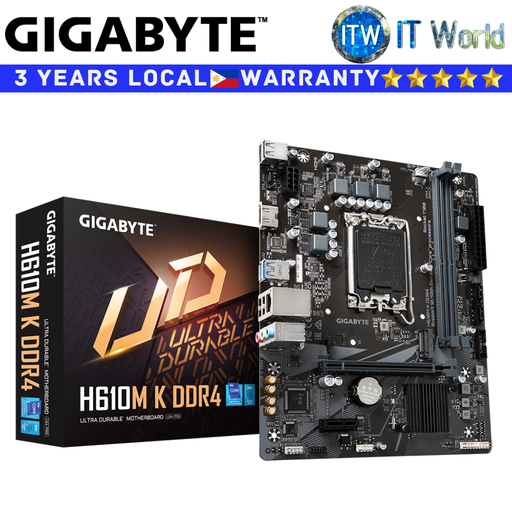 [GA-H610M-K-DDR4] Gigabyte Motherboard H610M-K D4 microATX LGA1700 DDR4