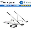 Targus AWU100005 Silver Portable Laptop Stand with Integrated Dock (AWU100005AP-50)