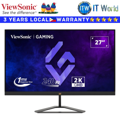 [VX2758A-2K-PRO-3] Viewsonic Gaming Monitor VX2758A-2K-PRO-3 27&quot; 2560x1440 QHD, 240Hz, IPS, 1ms, Flicker-free