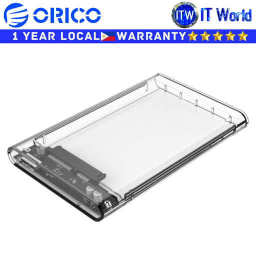 [2139U3-CR-EP-HW] Orico Hard Drive HDD Enclosure 2139U3 Black 2.5&quot; USB 3.0 Transparent External (2139U3-CR-EP-HW