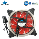 AD-Link PC Fan 12cm Case Fan RED LED Single Fan DC 12V