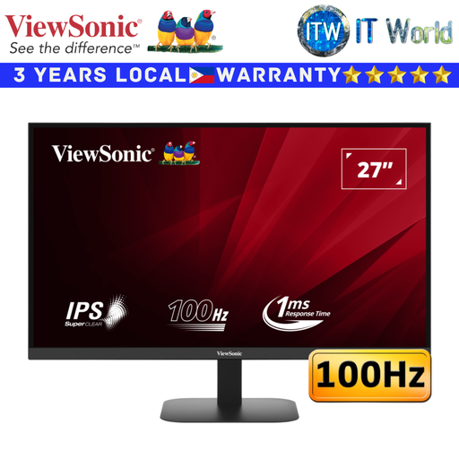 [VA2708-2K-MHD] Viewsonic Monitor VA2708-2K-MHD 27&quot; (2560 x 1440 QHD) / 100Hz / IPS / 1ms w/ Built-in Speakers (VA2708-2K-MHD)