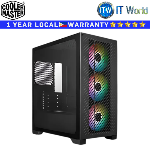 [E301-KGNN-S00] Cooler Master Computer Case Elite 301 Black Mini Tower Tempered Glass (E301-KGNN-S00)