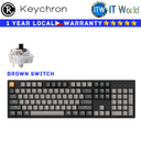 Keychron Wired Mechanical Keyboard C2 Pro QMK/VIA Hot-Swap RGB Backlight (Brown Switch)