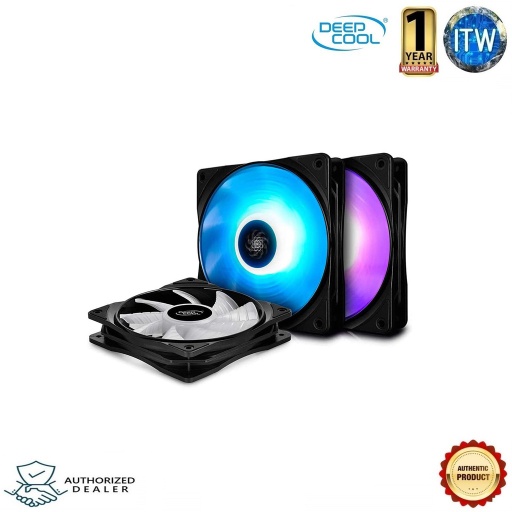 [DeepCool DP-FRGB-RF120-3C] DEEPCOOL DP-FRGB-RF120-3C RF 120-3 in 1 RGB Fans (MULTICOLOR)