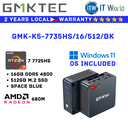 GMKtec Mini PC All in One Desktop PC Nucbox K5 PC Kit (GMK-K5-7735HS/16/512/BK)