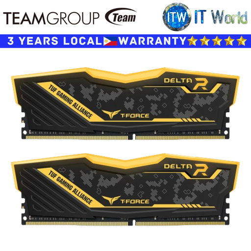 [TF9D416G3200HC16FDC01] Teamgroup DDR4 RAM Delta TUF Gaming RGB 3200Mhz Desktop Memory (TF9D416G3200HC16FDC01)