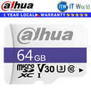 Dahua Micro SD Card Memory Card C100 Data Flash Memory 64GB (DHI-TF-C100/64GB)