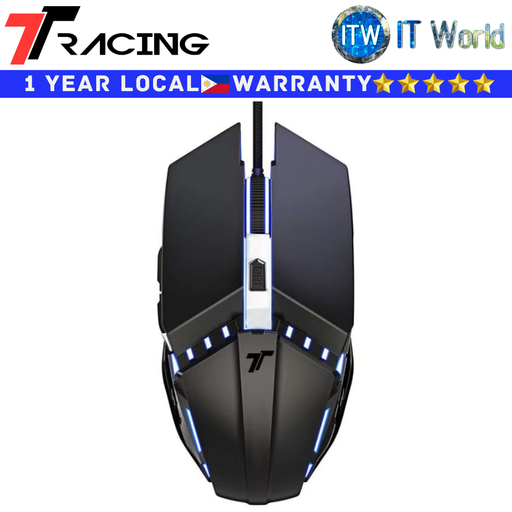 [TTRNFS-TTRGMS-001-DP00] TTRacing Wired Gaming Mouse Black Ergonomic Design Optical Tracking