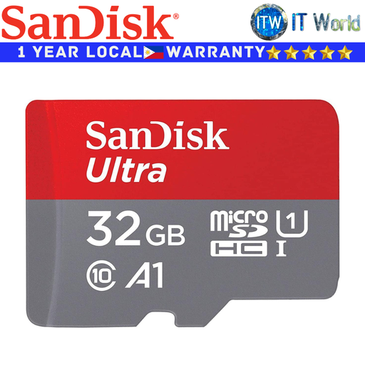 [SDSQUA4-032G-GN6MN] SanDisk Micro SD Card Memory Card Ultra 32GB microSDHC UHS-I Card (SDSQUA4-032G-GN6MN)