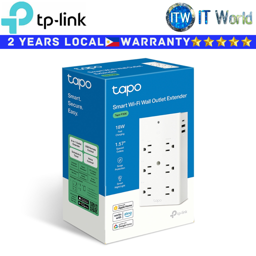 [Tapo P306Smart] TP-Link Smart Wi-Fi Outlet Extender Tapo P306 Smart Night Light Voice Control