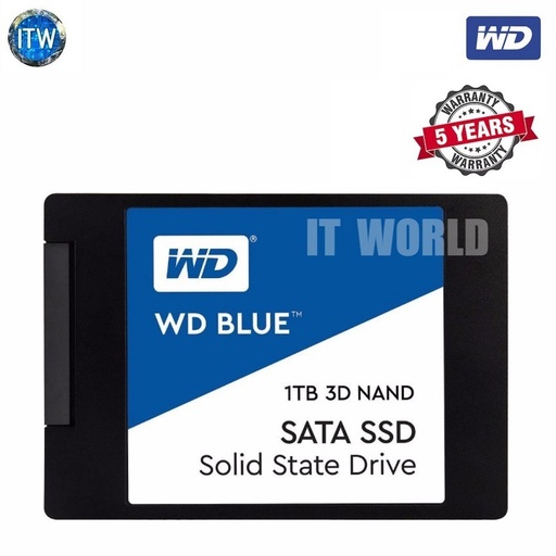 [WDS100T3B0A-00axr0] Western Digital WD Blue SA510 2.5 SATA III SSD (1TB) (Blue, 1TB)