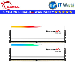 [F5-6000J3648D16GX2-RM5NRW] GSkill DDR5 RAM 32GB (16GBx2) 6000MT/s Ripjaws M5 Neo RGB Unbuffered (F5-6000J3648D16GX2-RM5NRW)