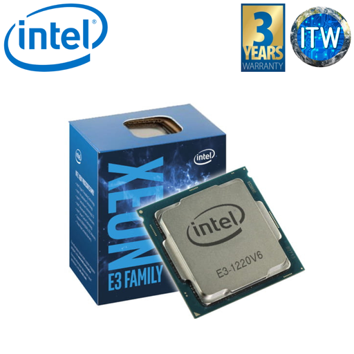 [BX80677E31220V6] Intel® Xeon® E3-1220 v6 8M Cache, 3.00Ghz Processor