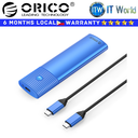 Itw | Orico M2 NVMe HDD M 2 NVMe HDD Enclosure USB3.2 Gen2 Type-C (PWM2-G2) (Blue/Black/Pink/Silver)