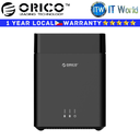 Itw | Orico Hard Drive HDD Enclosure DS200U3 3.5 inch 2-Bays Magnetic Type USB3.0 (DS200U3-US-BK-BP)