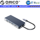 Orico USB Hub Docking Station Type-C 6 in 1 Transparent Hub (WB-6TS-GY-BP)