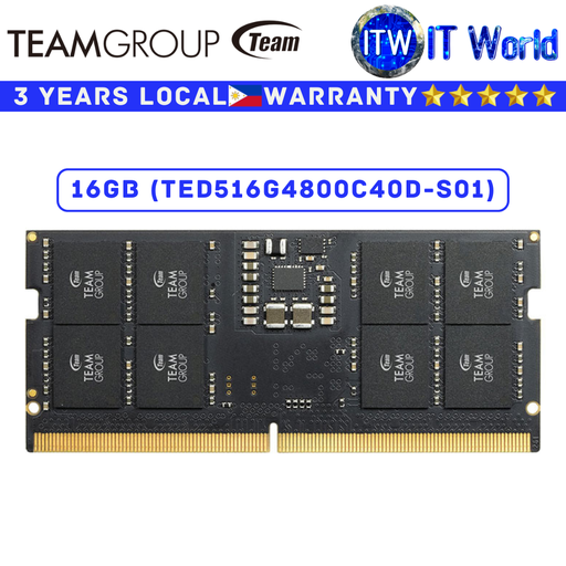 [TED516G4800C40D-S01] Teamgroup DDR5 RAM 4800Mhz Elite SODIMM Laptop Memory 16GB (TED516G4800C40D-S01) (16GB)