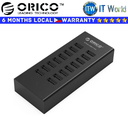 Orico USB Hub 16-Ports USB 2.0 Hub Black (H1613-U2-123A-BK)