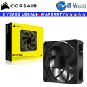 Corsair PC Fan RS120 Max Black 120mm PWM Thick Fan - Single (CS-CO-9050170-WW)