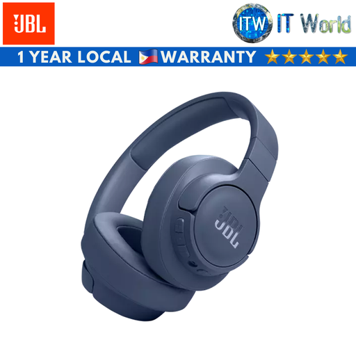 [TUNE 770NC BLUE] JBL Tune 770NC Adaptive Noise Cancelling Wireless Over-Ear Headphones (Black | Blue | Purple | White (Blue) (Blue)