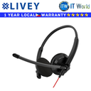 Livey Headset Headphones 410DU UC Optimized Headset (LT-410DU)