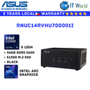 Asus Mini PC All in One Desktop PC ASUS NUC 14 Pro Mini PC Tall PC Kit RNUC14RVHU500001I