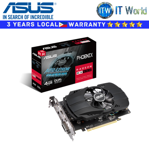 [PH-RX550-4G-EVO] Asus Phoenix Radeon RX 550 4GB GDDR5 Graphics Card (PH-RX550-4G-EVO)