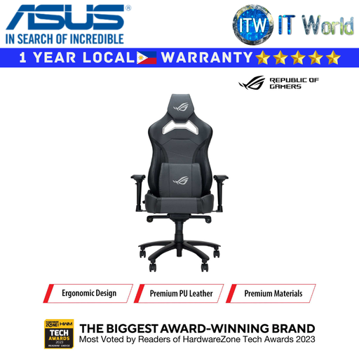 [SL301C ROG CHARIOT X CORE/GRAY] ASUS Gaming Chair ROG Chariot X Core (Gray) (Grey)