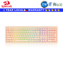 Redragon Keyboard K518-RGB Crux 108Key Wired RGB Membrane (Milk Tea)