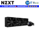 NZXT CPU Cooler Fan AIO Kraken 360 360mm Black Liquid Cooler (RL-KN360-B1)