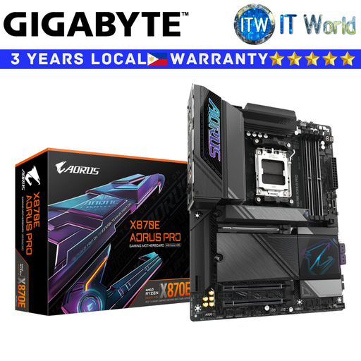 [GA-X870E-AORUS-PRO] Gigabyte Motherboard X870E Aorus Pro ATX AM5 DDR5 (GA-X870E-AORUS-PRO)