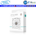 Deepcool PC Fan FT12 Powerful Quiet and Durable Fluid Dynamic Bearing White (R-FT12-WHWPN1-G)