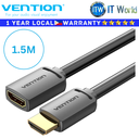 Vention Cable AHC HDMI-A Male to HDMI-A Female 4K HD PVC Type (AHCBG 1.5M)