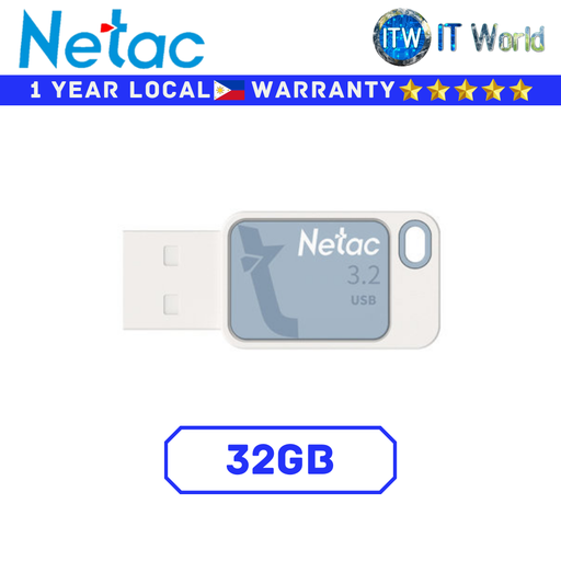 [UA31 32GB SKYBLUE] Netac USB Flash Drive UA31 Sky Blue 32GB USB 2.0 (32GB)