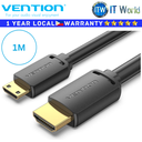 Itw | Vention Cable AGH HDMI-C Male to HDMI-A Male HD Gold Plated PVC Type (1M | 1.5M | 2M | 3M) (1M)