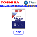 Toshiba Hard Drive HDD Enterprise Capacity MG Series 3.5" SATA 6Gbit/s Internal (8TB)