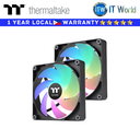 Thermaltake PC Fan CT120 ARGB Sync PC Cooling Fan (2-Fan Pack) (Black)(CL-F149-PL12SW-A)