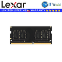 Itw | Lexar DDR4 RAM 8GB 3200Mhz CL22 SODIMM Laptop Memory (LD4AS008G-B3200GSST)