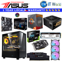 PC Desktop Computer Set Powered by ASUS C AMD Ryzen 5 4500 Prime B450M-A II/CSM DDR4