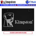 Kingston 512GB SSD KC600 2.5" SATA Rev 3.0 3D TLC NAND Technology Internal (SKC600/512GB)