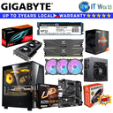 PC Desktop Computer Set Gigabyte Novalite Build AMD Ryzen 5 4500 | A520M DS3H V2 | RX660 Eagle 8GB GDDR6 | 16GB RAM | 512GB SSD | DB330M Black | C6 3in1 Fan