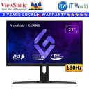 Itw | Viewsonic Gaming Monitor XG2709 27" 1920x1080 FHD / 180Hz / IPS / 1ms / Flicker-free