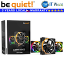 Be Quiet! PC Fan Light Wings Black 120PWM ARGB LED Rifle Bearing Tech (Triple Fan)