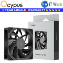 Ocypus PC Fan Gamma F12 Quiet Cooling Hydraulic Bearing Single Fan (Black)(GAMMA-F12-BK1NN00X-GL)