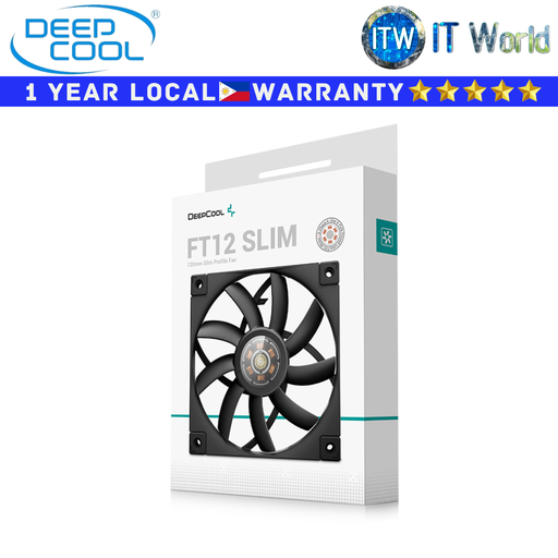 [R-FT12SLIM-BKWPN1-G] Deepcool PC Fan FT12 Slim Black High-Performance Fluid Dynamic Bearing (R-FT12SLIM-BKWPN1-G)