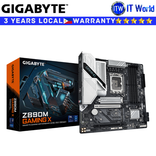 [GA-Z890M-GAMING-X] Gigabyte Motherboard Z890M Gaming X microATX LGA1851 DDR5 (GA-Z890M-GAMING-X)