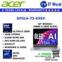 Acer Laptop Swift Go 14 OLED SFG14-73-59GV | Ultra 5 125H | LPDDR5X 16GB | 512GB SSD | ARC